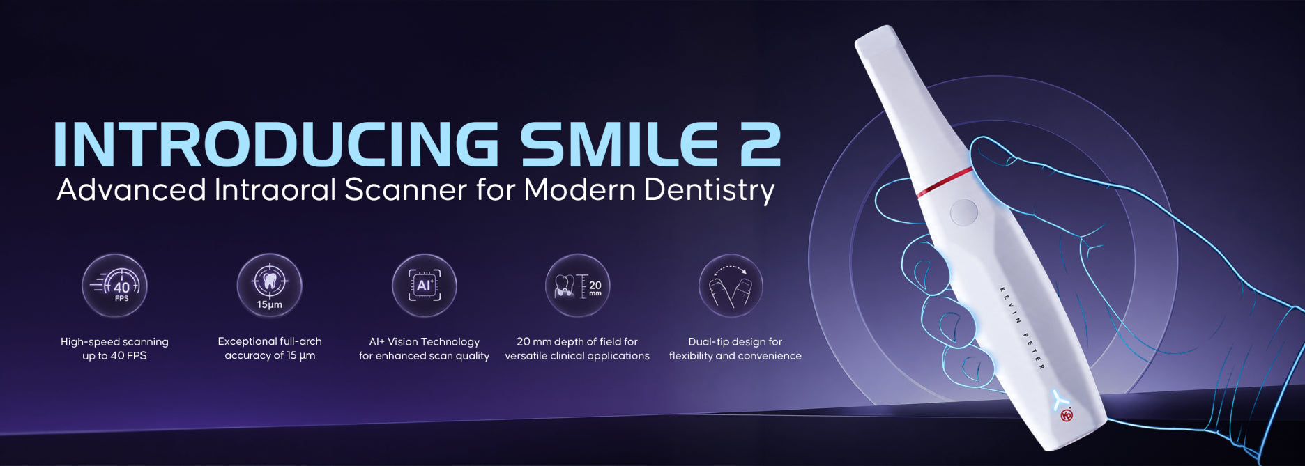 Kevin Peter Smile 2 Intraoral Scanner Web Banner- Oblu