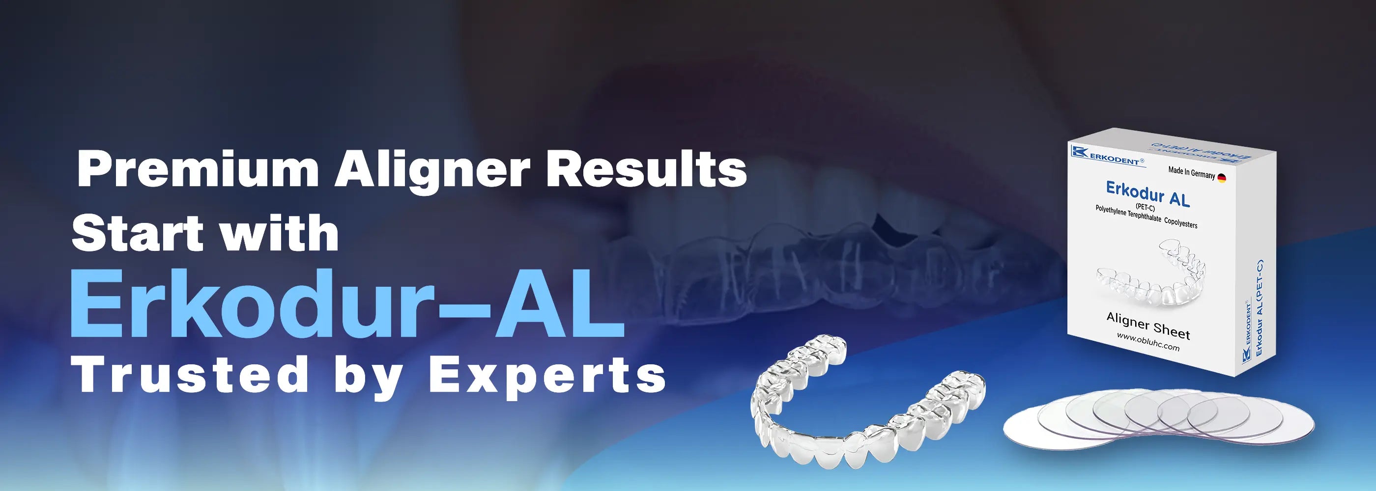 Aligner Sheets Banner - OBLU